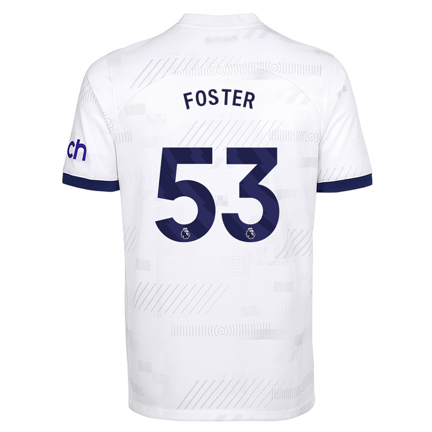 Vaikiškas Brooklyn Lyons Foster #53 Baltas Namų Marškinėliai 2023/24 T-Shirt