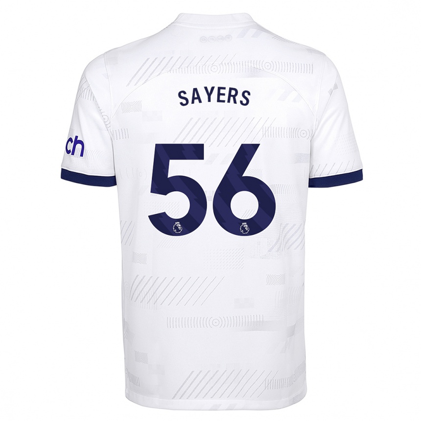 Vaikiškas Charlie Sayers #56 Baltas Namų Marškinėliai 2023/24 T-Shirt