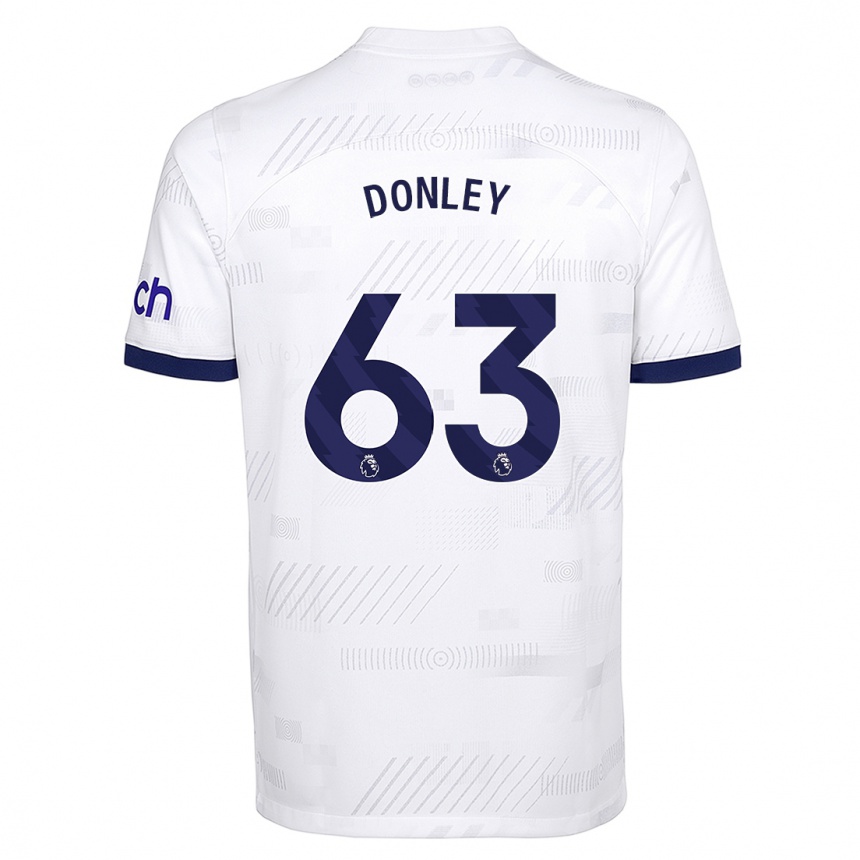 Vaikiškas Jamie Donley #63 Baltas Namų Marškinėliai 2023/24 T-Shirt