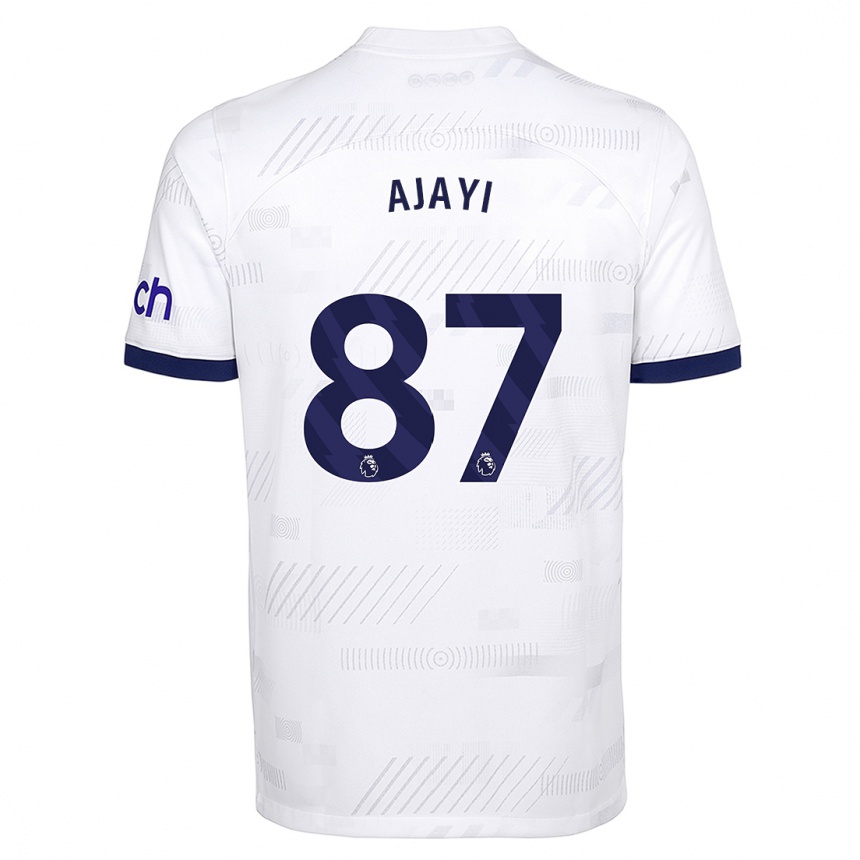 Vaikiškas Damola Ajayi #87 Baltas Namų Marškinėliai 2023/24 T-Shirt