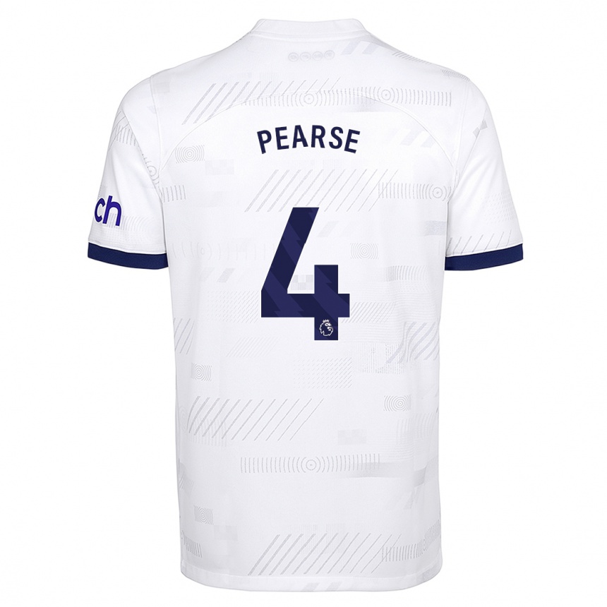 Vaikiškas Gracie Pearse #4 Baltas Namų Marškinėliai 2023/24 T-Shirt