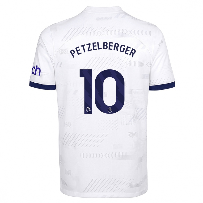 Vaikiškas Ramona Petzelberger #10 Baltas Namų Marškinėliai 2023/24 T-Shirt