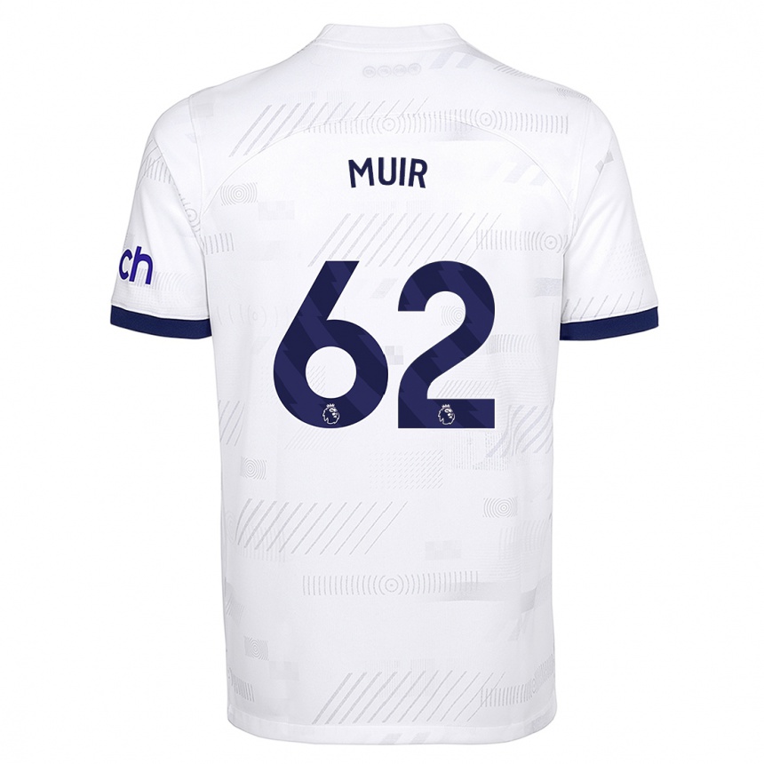 Vaikiškas Marqes Muir #62 Baltas Namų Marškinėliai 2023/24 T-Shirt