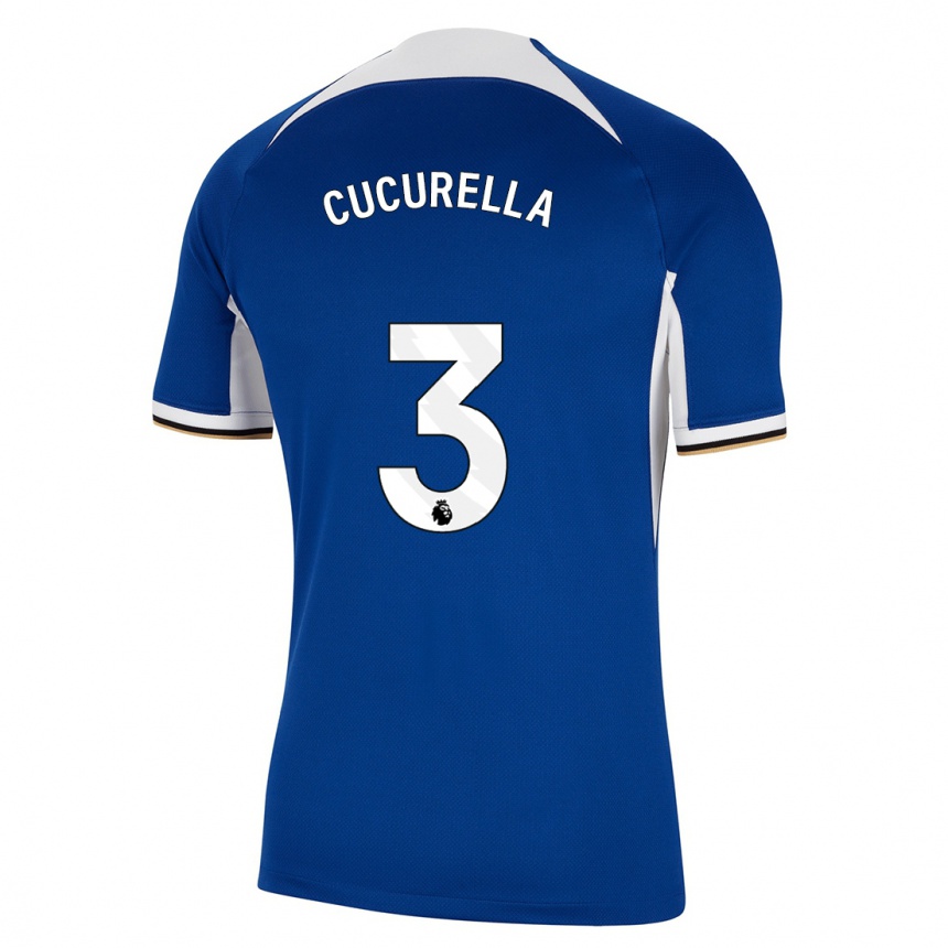 Vaikiškas Marc Cucurella #3 Mėlyna Namų Marškinėliai 2023/24 T-Shirt