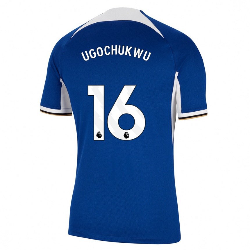 Vaikiškas Lesley Ugochukwu #16 Mėlyna Namų Marškinėliai 2023/24 T-Shirt