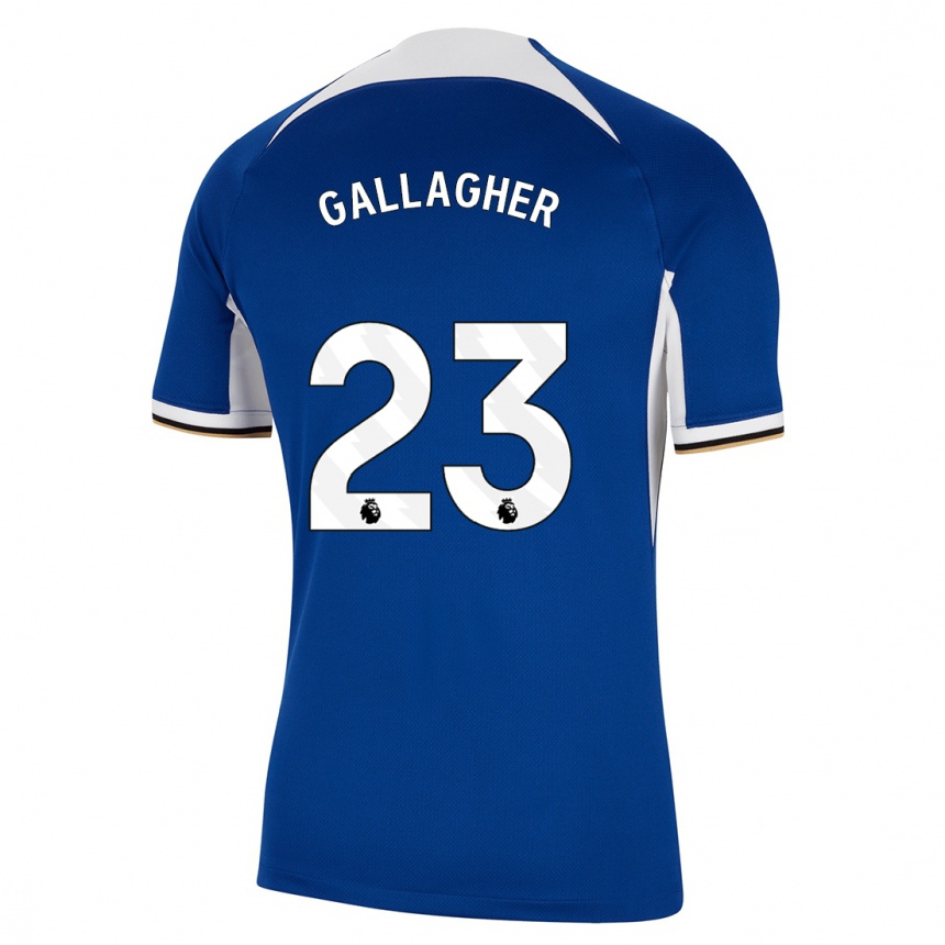 Vaikiškas Conor Gallagher #23 Mėlyna Namų Marškinėliai 2023/24 T-Shirt