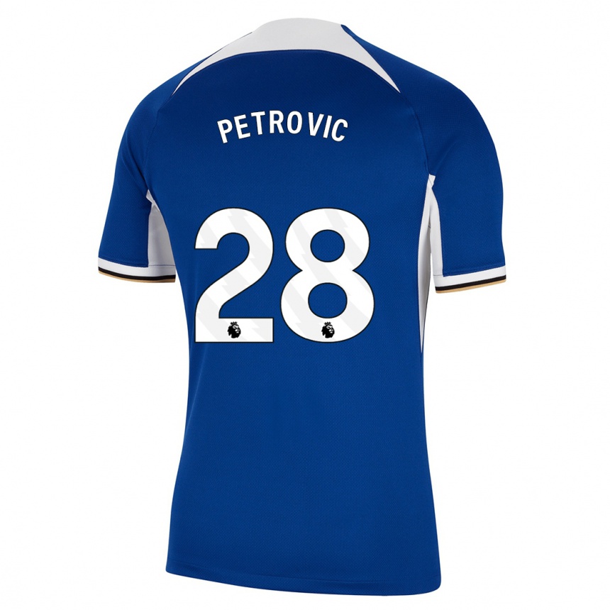 Vaikiškas Djordje Petrovic #28 Mėlyna Namų Marškinėliai 2023/24 T-Shirt