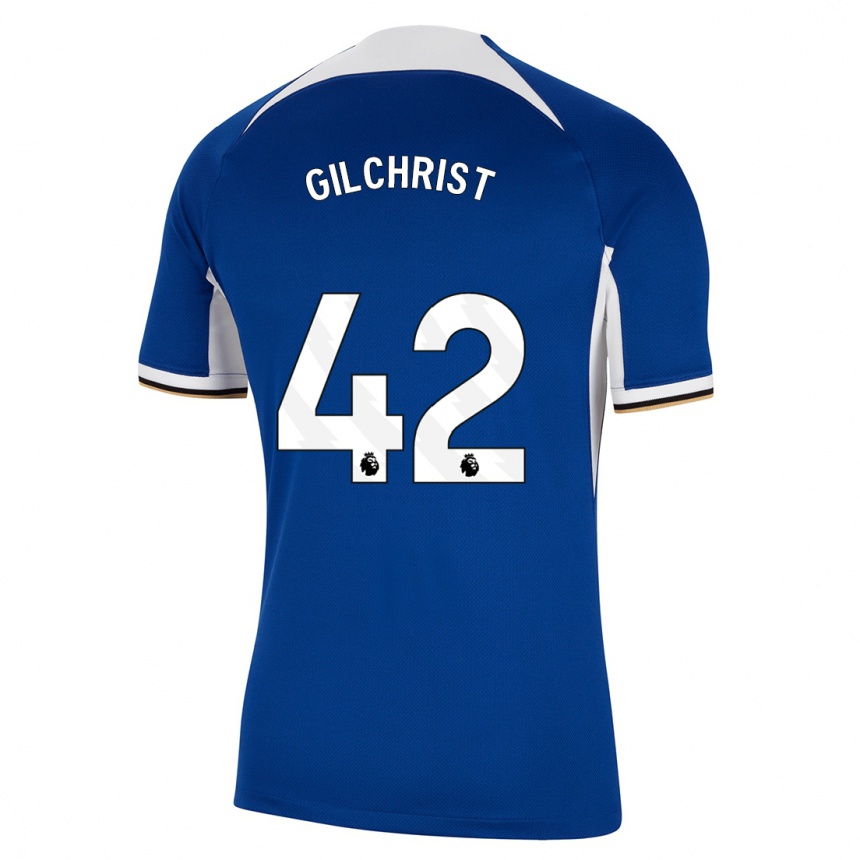 Vaikiškas Alfie Gilchrist #42 Mėlyna Namų Marškinėliai 2023/24 T-Shirt