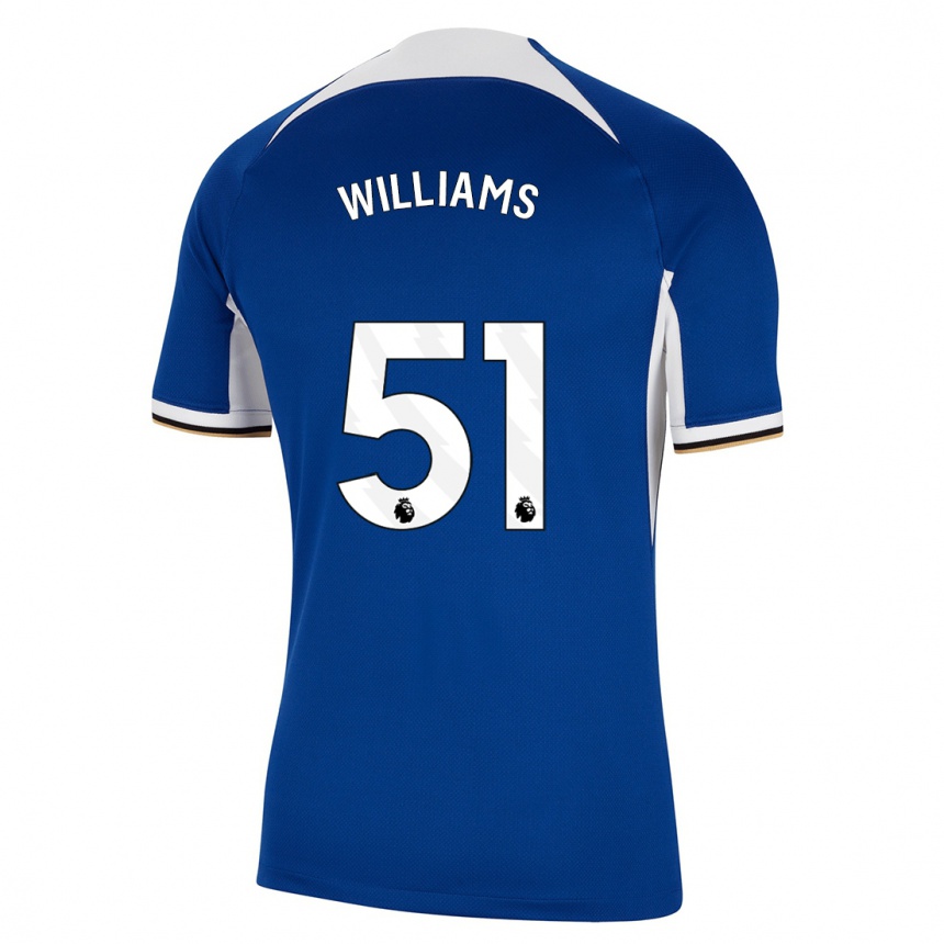 Vaikiškas Dylan Williams #51 Mėlyna Namų Marškinėliai 2023/24 T-Shirt