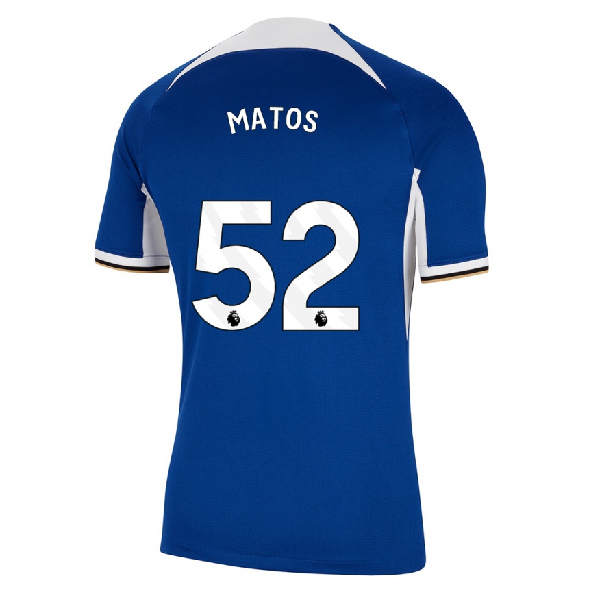 Vaikiškas Alex Matos #52 Mėlyna Namų Marškinėliai 2023/24 T-Shirt