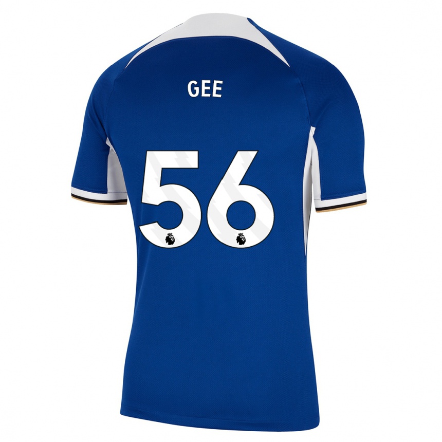 Vaikiškas Billy Gee #56 Mėlyna Namų Marškinėliai 2023/24 T-Shirt