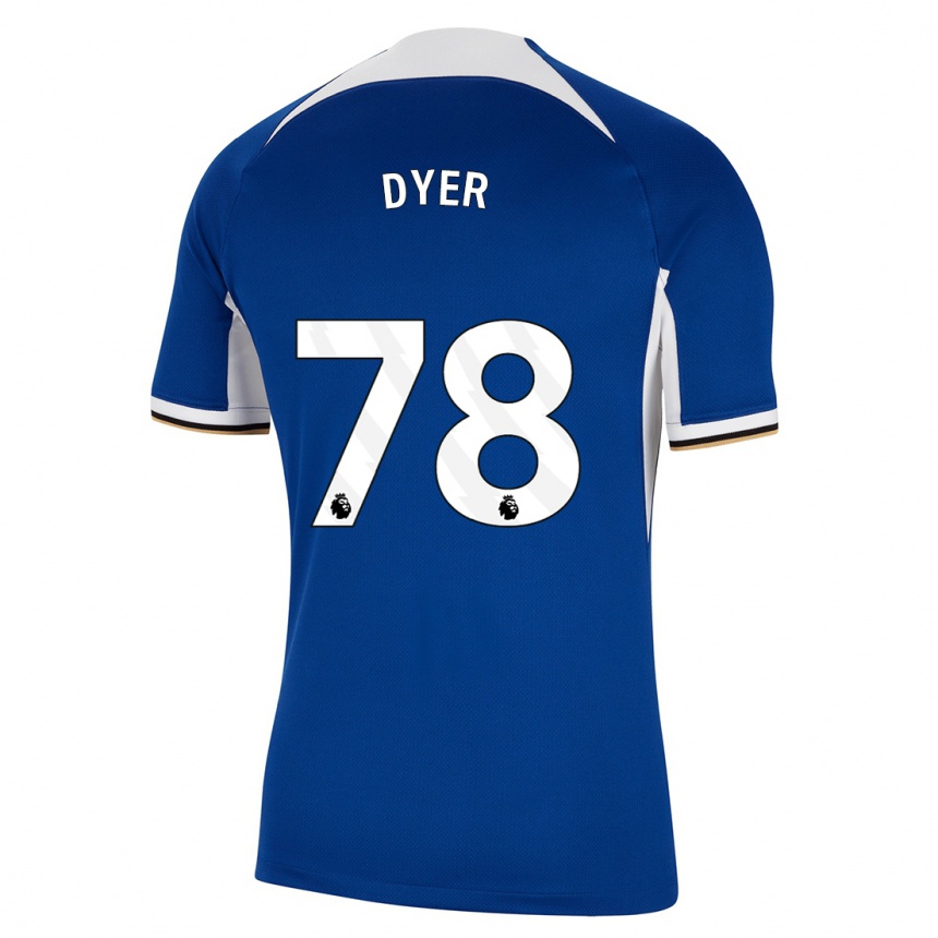 Vaikiškas Kiano Dyer #78 Mėlyna Namų Marškinėliai 2023/24 T-Shirt