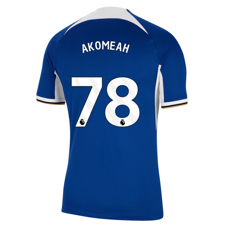 Vaikiškas Travis Akomeah #78 Mėlyna Namų Marškinėliai 2023/24 T-Shirt