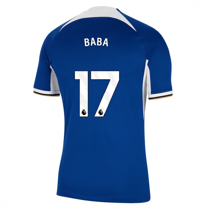 Vaikiškas Abdul-Rahman Baba #17 Mėlyna Namų Marškinėliai 2023/24 T-Shirt