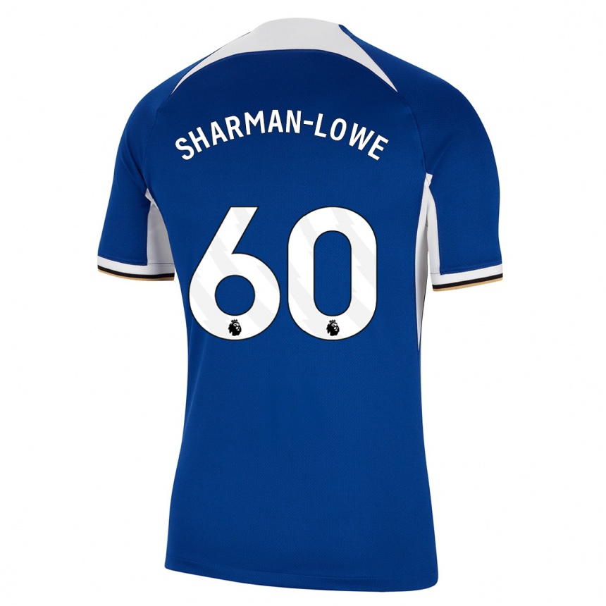 Vaikiškas Teddy Sharman-Lowe #60 Mėlyna Namų Marškinėliai 2023/24 T-Shirt