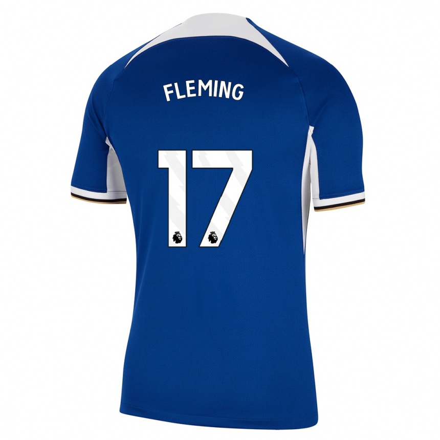 Vaikiškas Jessie Fleming #17 Mėlyna Namų Marškinėliai 2023/24 T-Shirt