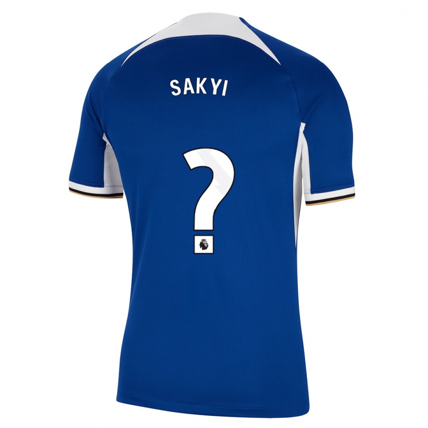 Vaikiškas Samuel Rak-Sakyi #0 Mėlyna Namų Marškinėliai 2023/24 T-Shirt