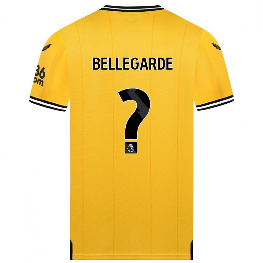 Vaikiškas Jean-Ricner Bellegarde #0 Geltona Namų Marškinėliai 2023/24 T-Shirt