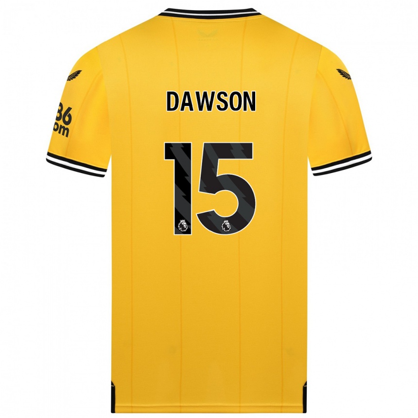 Vaikiškas Craig Dawson #15 Geltona Namų Marškinėliai 2023/24 T-Shirt