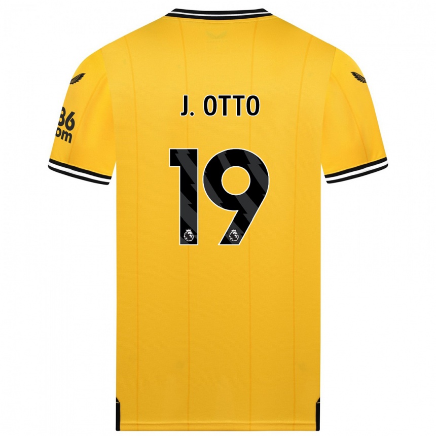 Vaikiškas Jonny Otto #19 Geltona Namų Marškinėliai 2023/24 T-Shirt