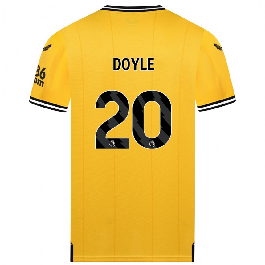 Vaikiškas Tommy Doyle #20 Geltona Namų Marškinėliai 2023/24 T-Shirt