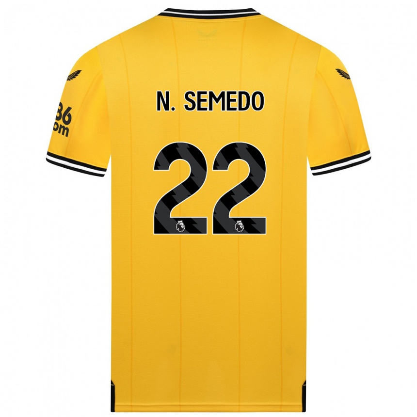 Vaikiškas Nélson Semedo #22 Geltona Namų Marškinėliai 2023/24 T-Shirt