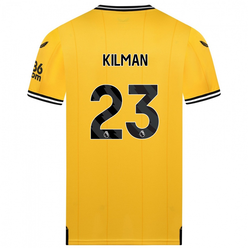 Vaikiškas Max Kilman #23 Geltona Namų Marškinėliai 2023/24 T-Shirt