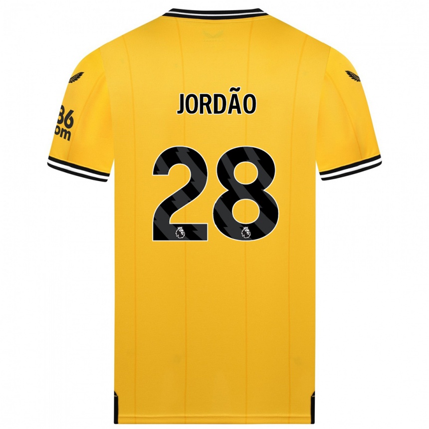 Vaikiškas Bruno Jordão #28 Geltona Namų Marškinėliai 2023/24 T-Shirt