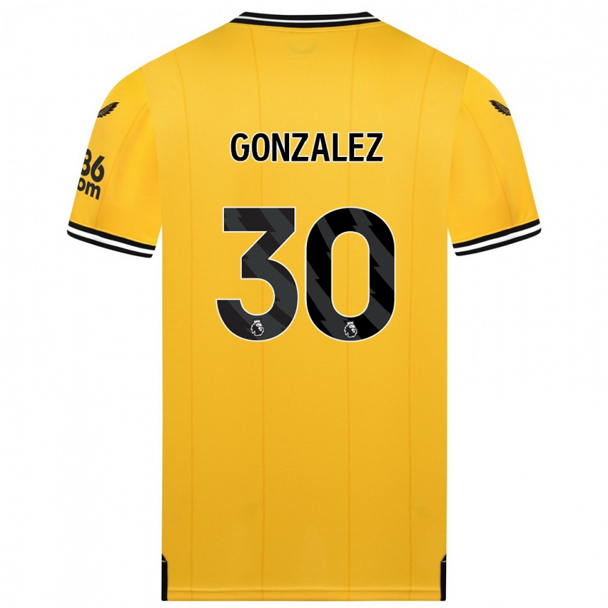 Vaikiškas Enso González #30 Geltona Namų Marškinėliai 2023/24 T-Shirt