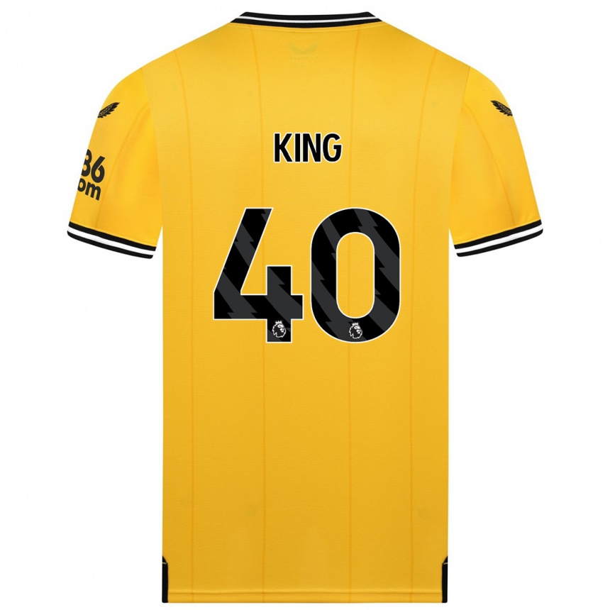 Vaikiškas Tom King #40 Geltona Namų Marškinėliai 2023/24 T-Shirt