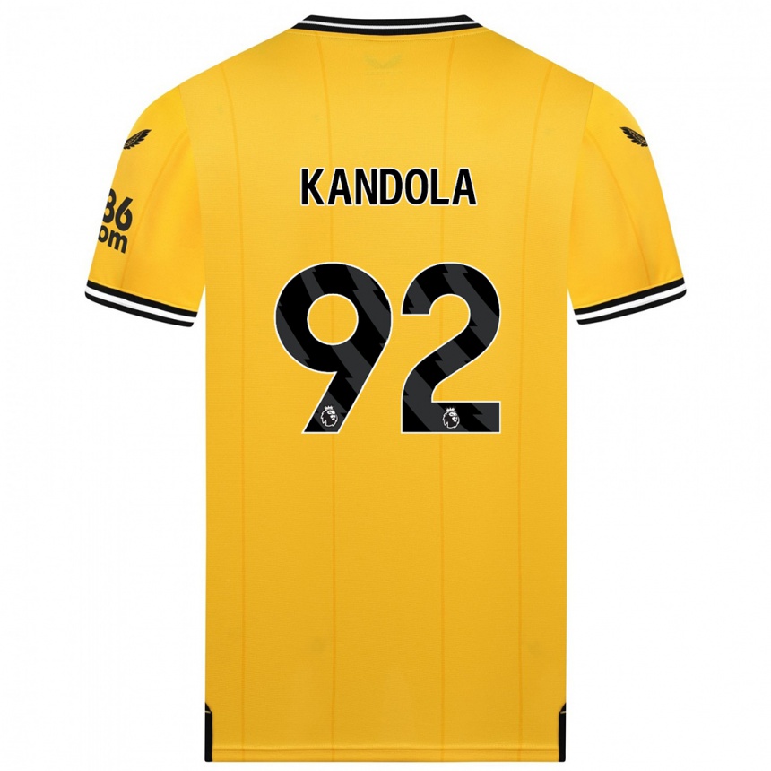 Vaikiškas Kam Kandola #92 Geltona Namų Marškinėliai 2023/24 T-Shirt