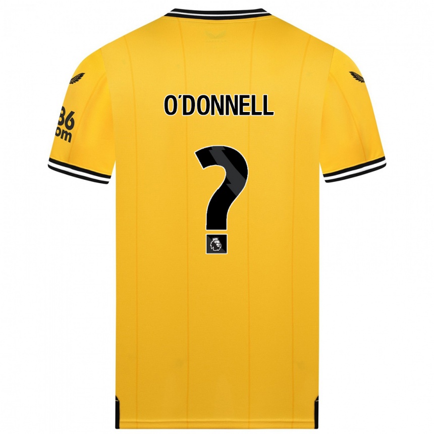 Vaikiškas Luke O'donnell #0 Geltona Namų Marškinėliai 2023/24 T-Shirt