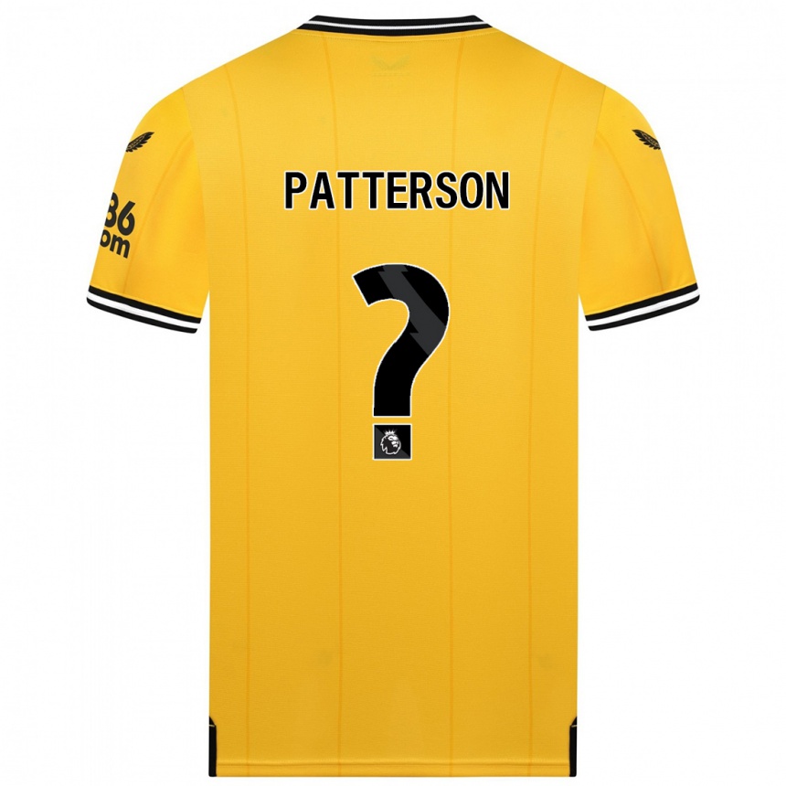 Vaikiškas Lennon Patterson #0 Geltona Namų Marškinėliai 2023/24 T-Shirt