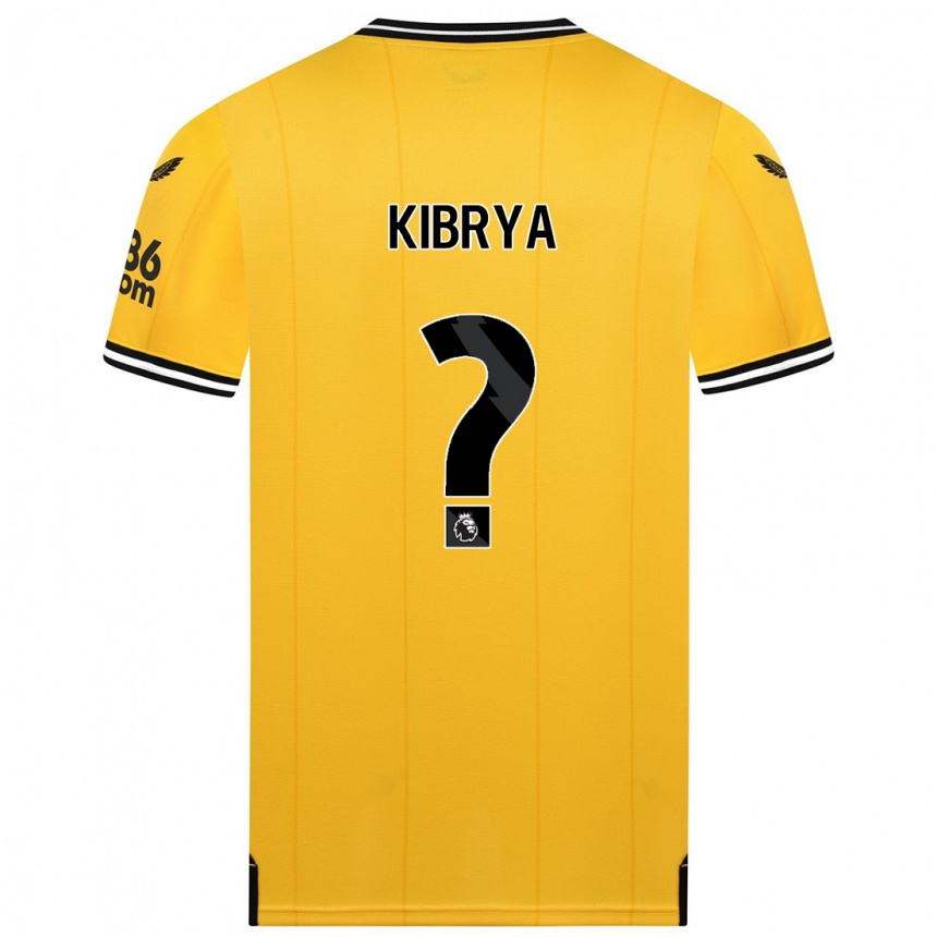 Vaikiškas Lucas Kibrya #0 Geltona Namų Marškinėliai 2023/24 T-Shirt