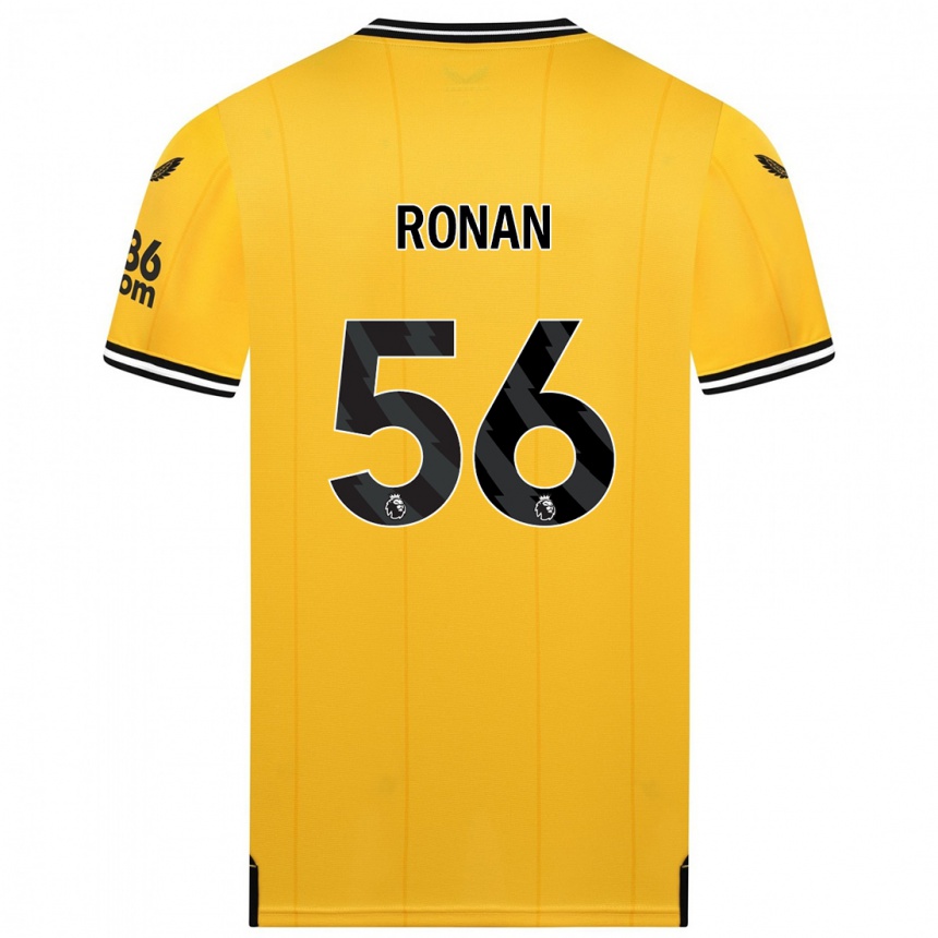 Vaikiškas Connor Ronan #56 Geltona Namų Marškinėliai 2023/24 T-Shirt