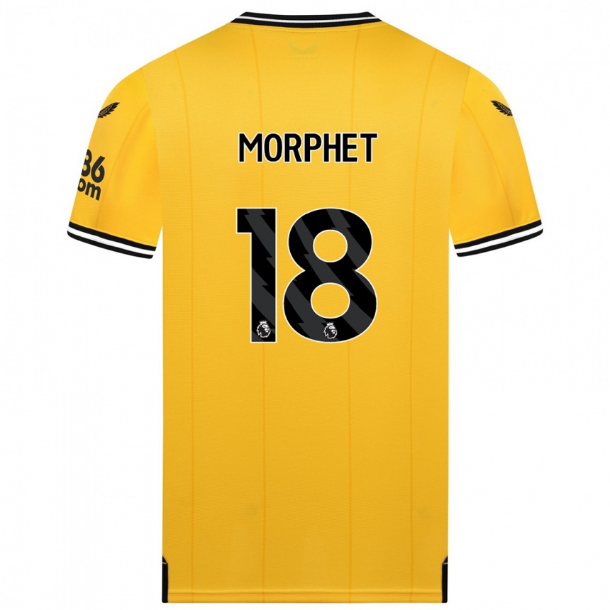 Vaikiškas Anna Morphet #18 Geltona Namų Marškinėliai 2023/24 T-Shirt