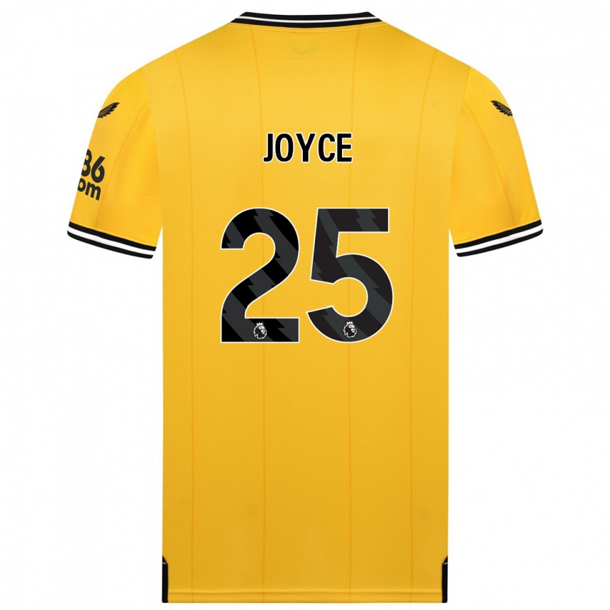 Vaikiškas Leonie Joyce #25 Geltona Namų Marškinėliai 2023/24 T-Shirt