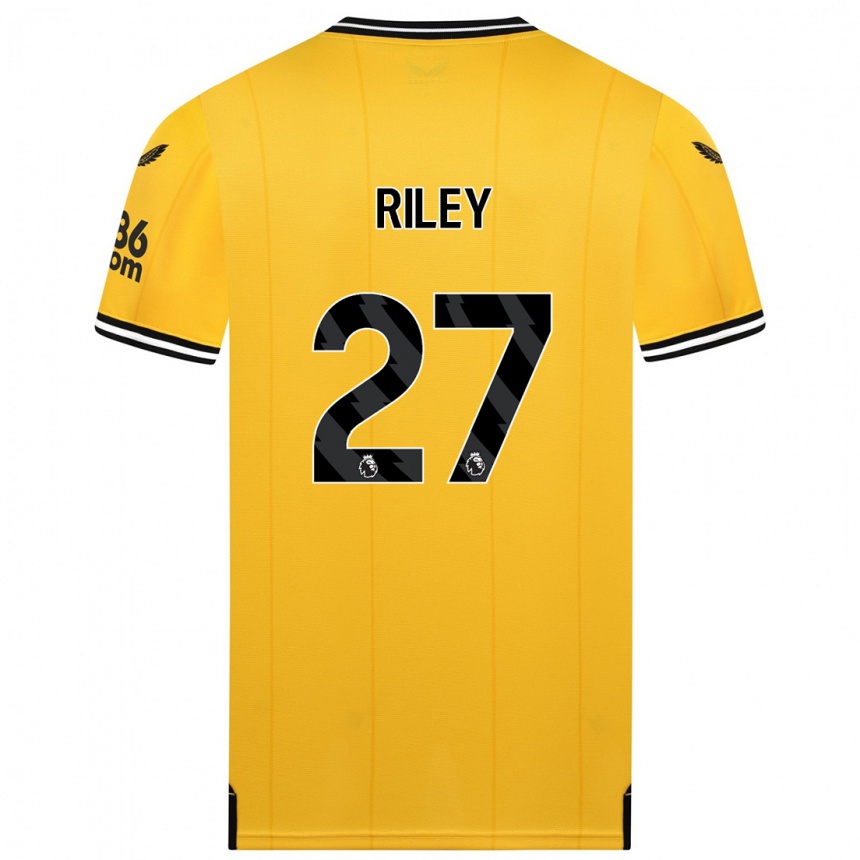 Vaikiškas Lauren Riley #27 Geltona Namų Marškinėliai 2023/24 T-Shirt