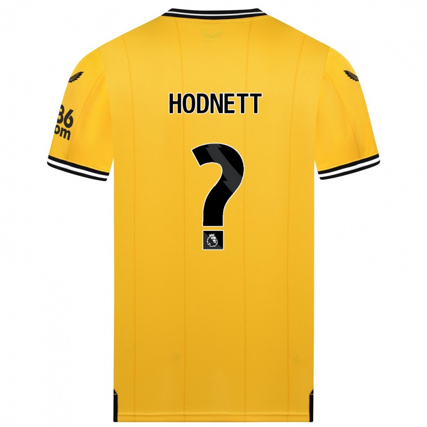 Vaikiškas Jack Hodnett #0 Geltona Namų Marškinėliai 2023/24 T-Shirt