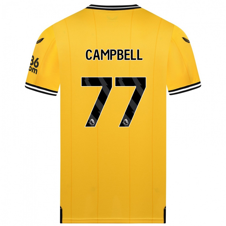 Vaikiškas Chem Campbell #77 Geltona Namų Marškinėliai 2023/24 T-Shirt