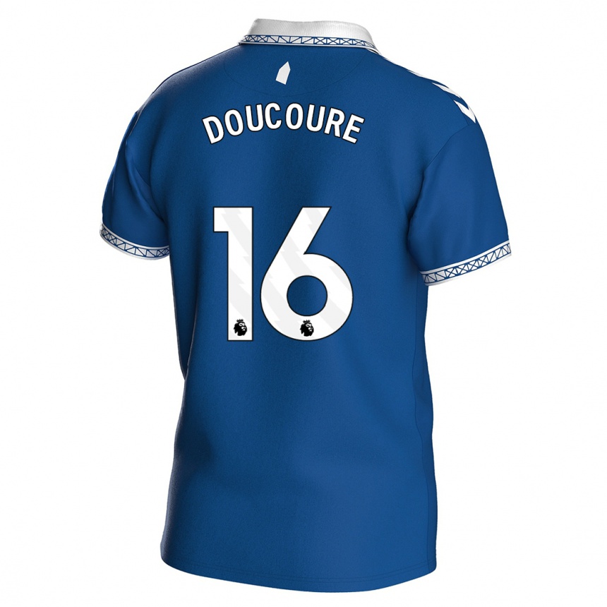 Vaikiškas Abdoulaye Doucouré #16 Karališkai Mėlyna Namų Marškinėliai 2023/24 T-Shirt