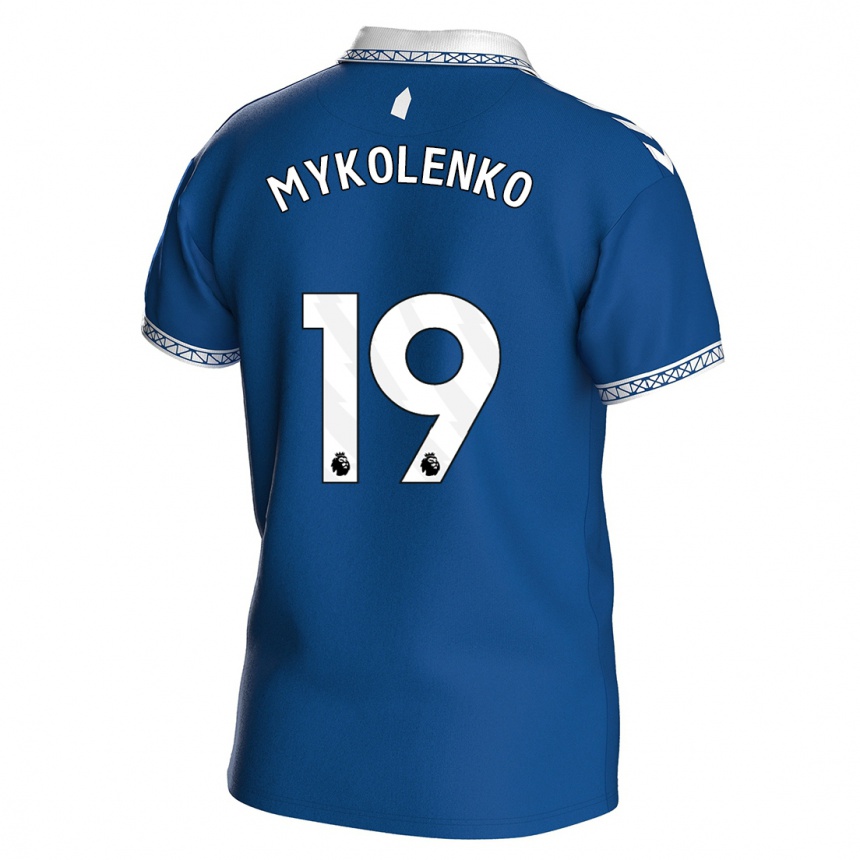 Vaikiškas Vitaliy Mykolenko #19 Karališkai Mėlyna Namų Marškinėliai 2023/24 T-Shirt