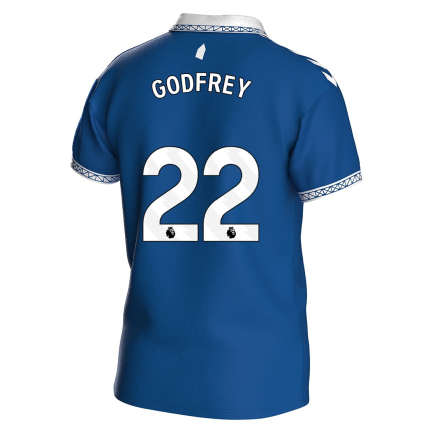 Vaikiškas Ben Godfrey #22 Karališkai Mėlyna Namų Marškinėliai 2023/24 T-Shirt