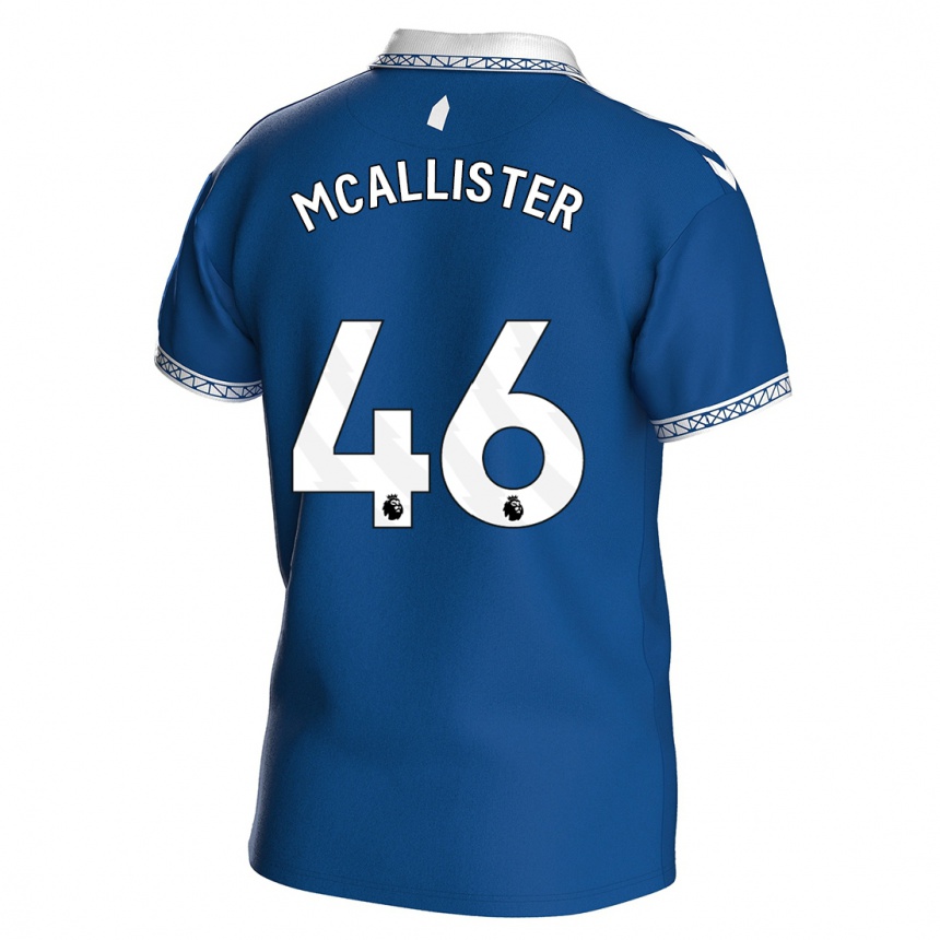 Vaikiškas Sean Mcallister #46 Karališkai Mėlyna Namų Marškinėliai 2023/24 T-Shirt