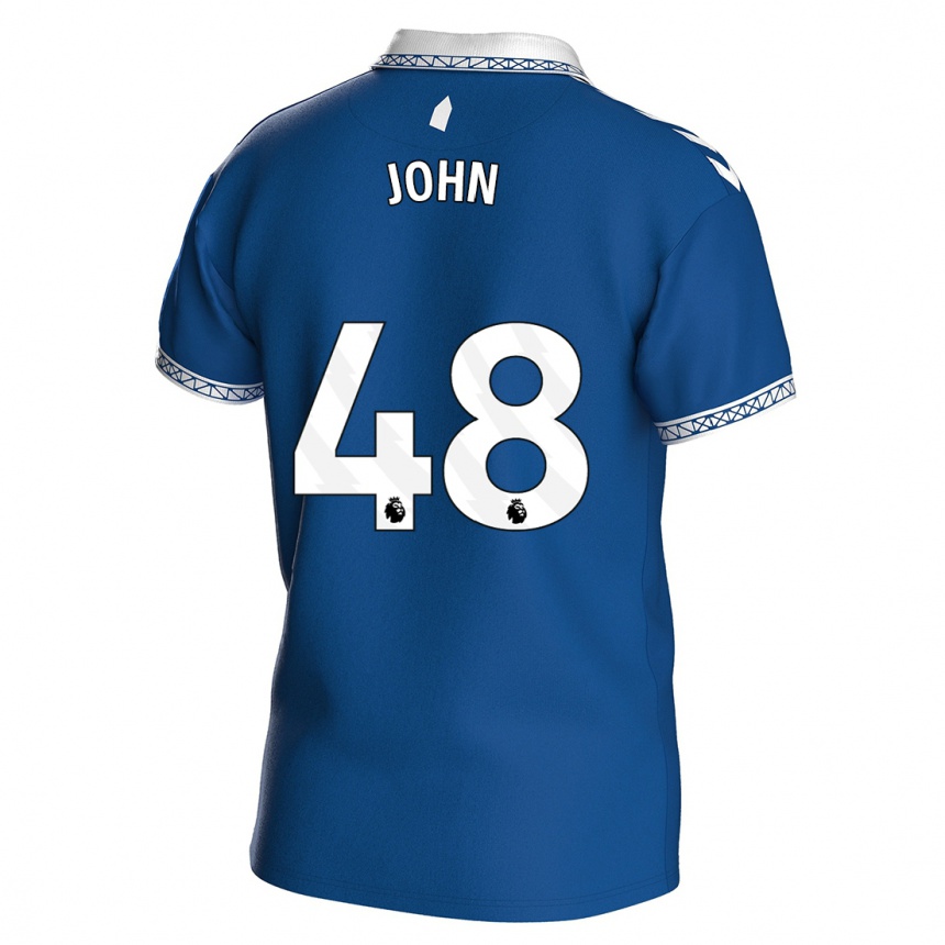 Vaikiškas Kyle John #48 Karališkai Mėlyna Namų Marškinėliai 2023/24 T-Shirt