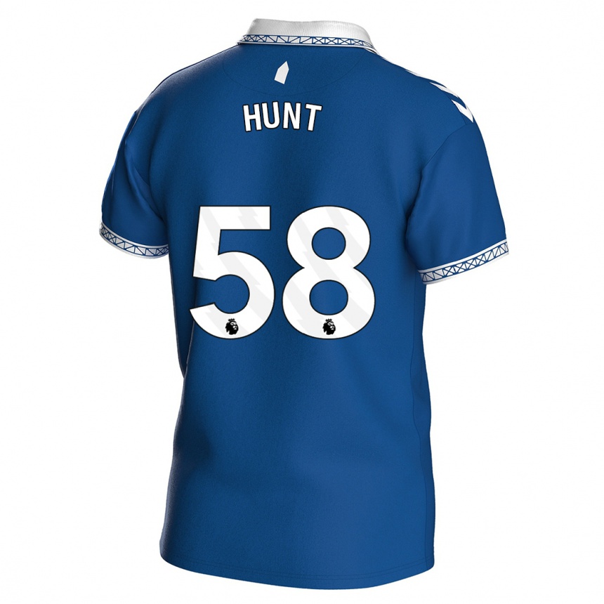 Vaikiškas Mackenzie Hunt #58 Karališkai Mėlyna Namų Marškinėliai 2023/24 T-Shirt