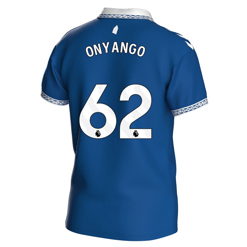 Vaikiškas Tyler Onyango #62 Karališkai Mėlyna Namų Marškinėliai 2023/24 T-Shirt