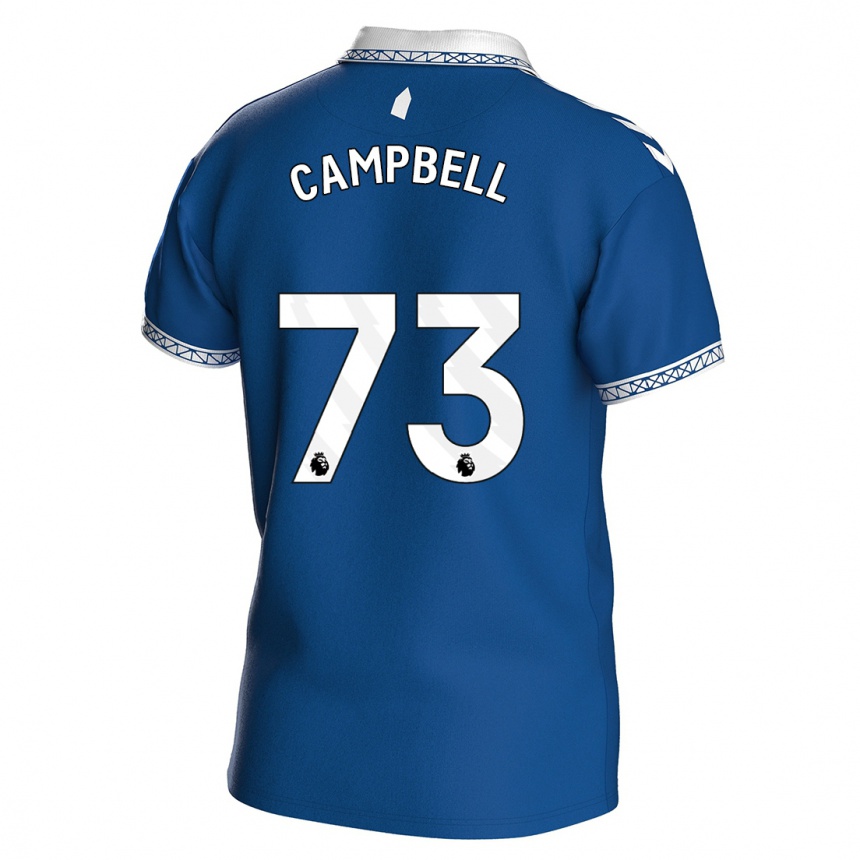 Vaikiškas Elijah Campbell #73 Karališkai Mėlyna Namų Marškinėliai 2023/24 T-Shirt