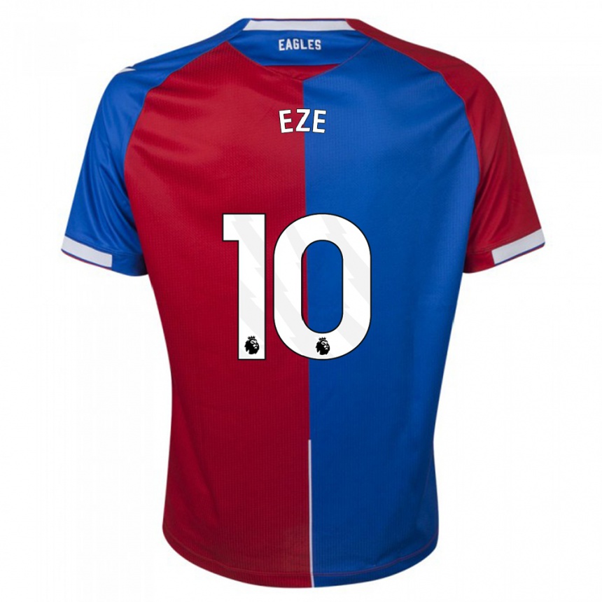 Vaikiškas Eberechi Eze #10 Raudona Melyna Namų Marškinėliai 2023/24 T-Shirt