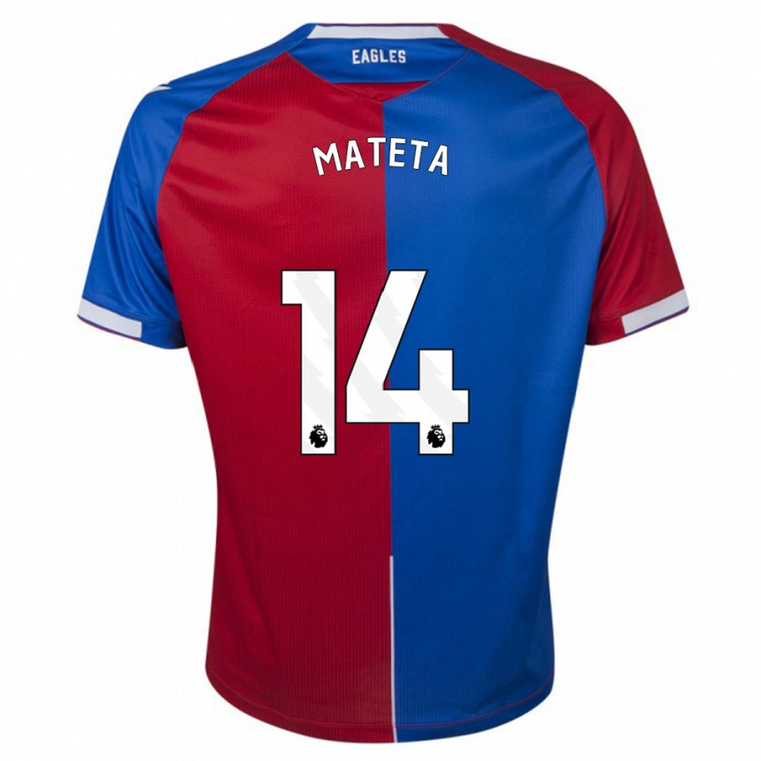 Vaikiškas Jean-Philippe Mateta #14 Raudona Melyna Namų Marškinėliai 2023/24 T-Shirt